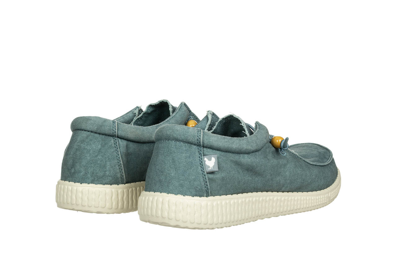 Półbuty walk in pitas wp150 wallabi washed aqua 003320, niebieski, materiał - buty męskie - mężczyzna 10