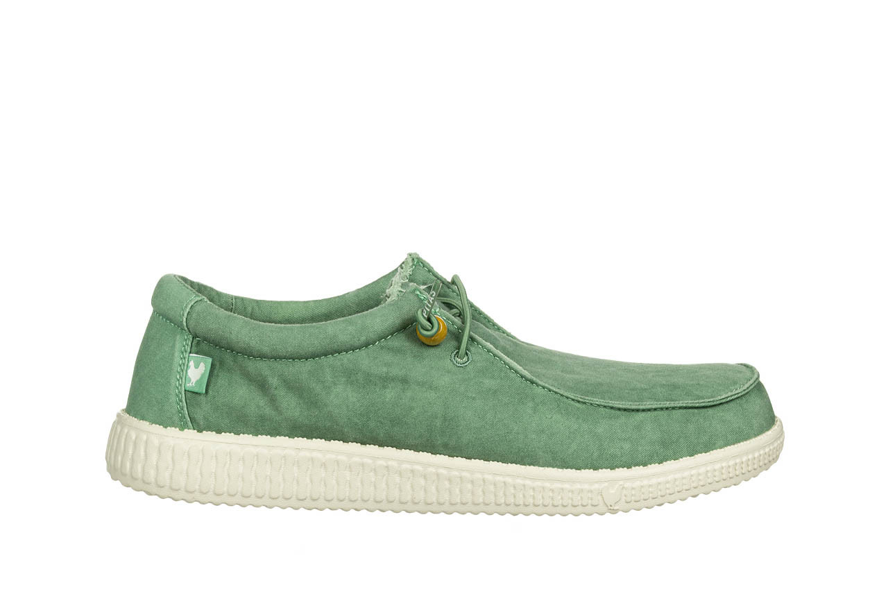 Półbuty walk in pitas wp150 wallabi washed verde menta 003322, zielony, materiał - nowości 9