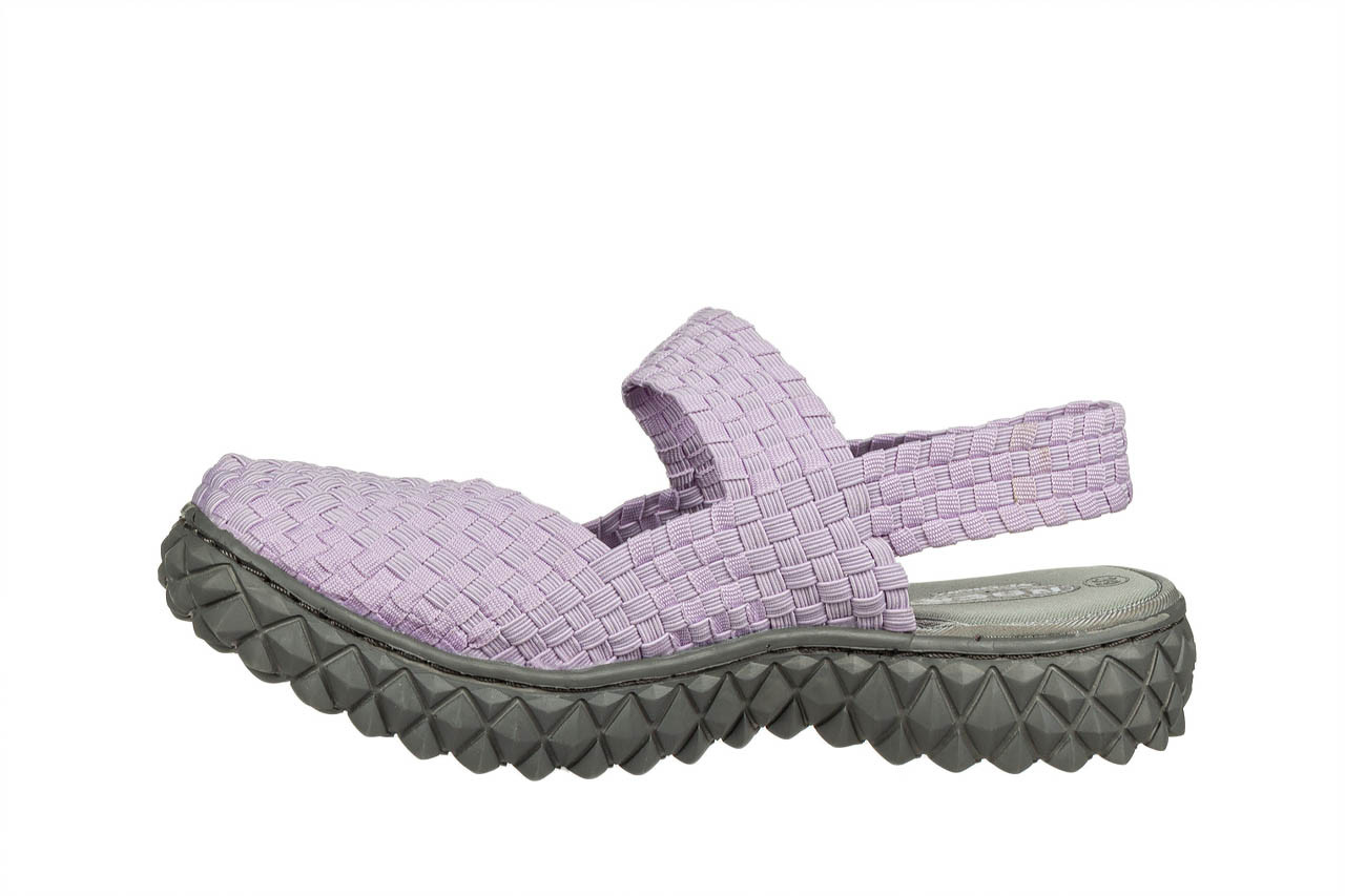 Sandały rock over sandal violet, fioletowy, materiał - sandały - buty damskie - kobieta 9