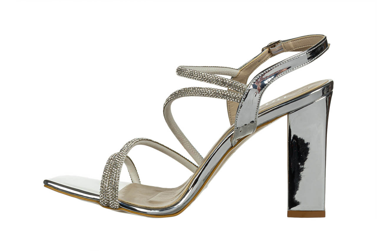 Sandały bayla-187 2523 silver mirror 187154, srebrny, skóra ekologiczna - sandały - buty damskie - kobieta 9
