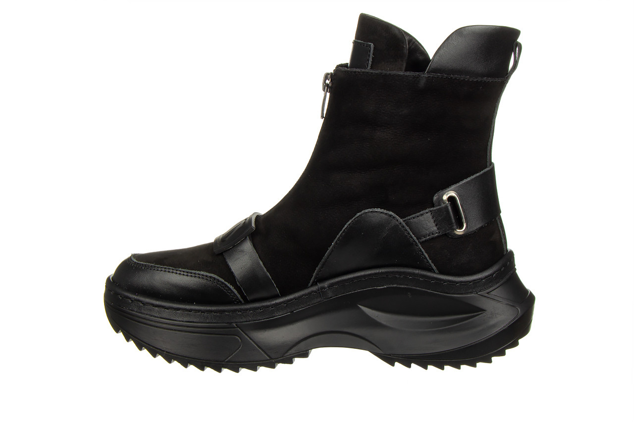 Botki bayla-161 194 688 01 60 black nubuck 161647, czarny, skóra naturalna - sale 14