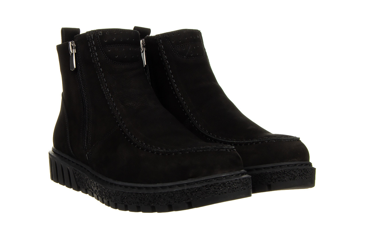 Botki bayla-161 191 425 black nubuck 161643, czarny, skóra naturalna  - sale 8