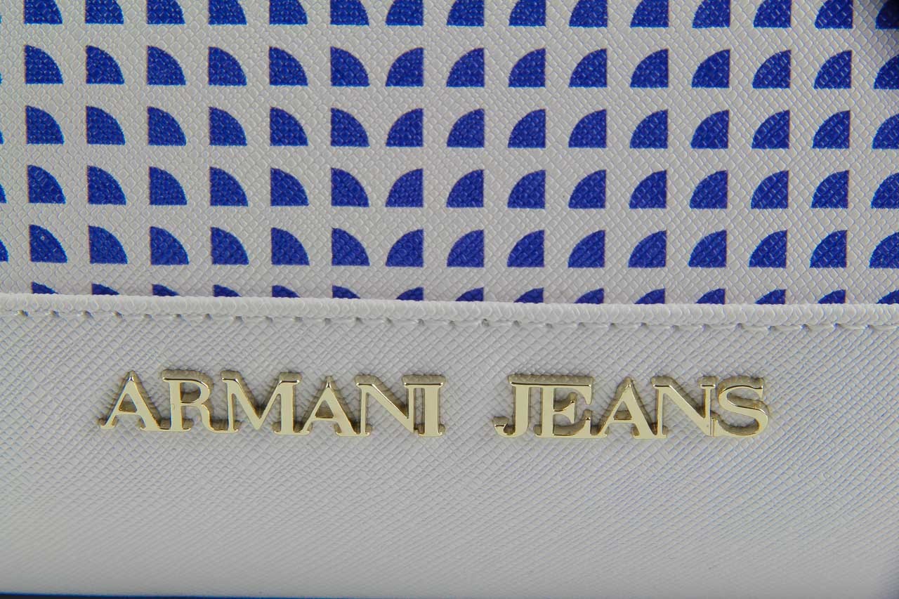 Torebka armani jeans torebka a5283 u7 white, biały, materiał 12