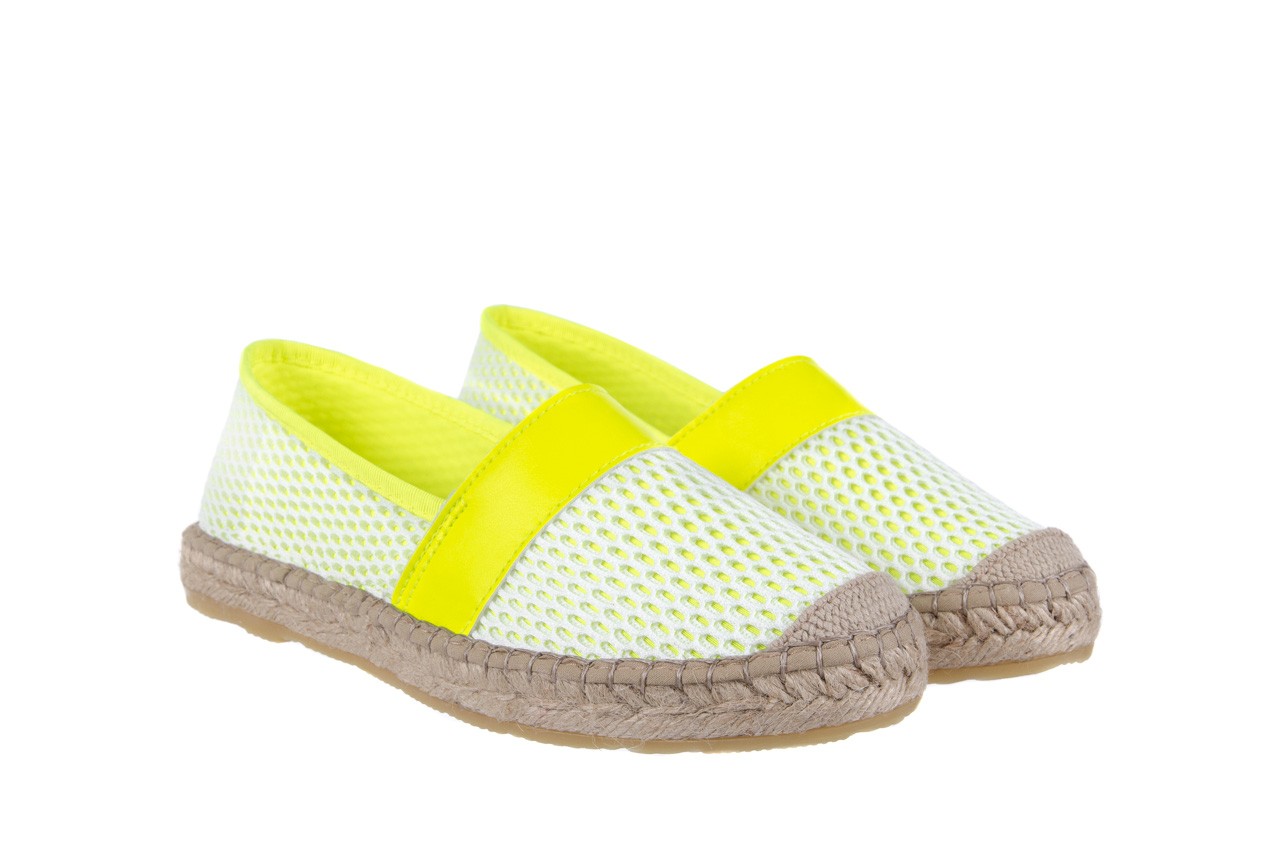 Espadryle bayla-115 104130 amarillo, żółty/ biały, materiał  - bayla - nasze marki 8