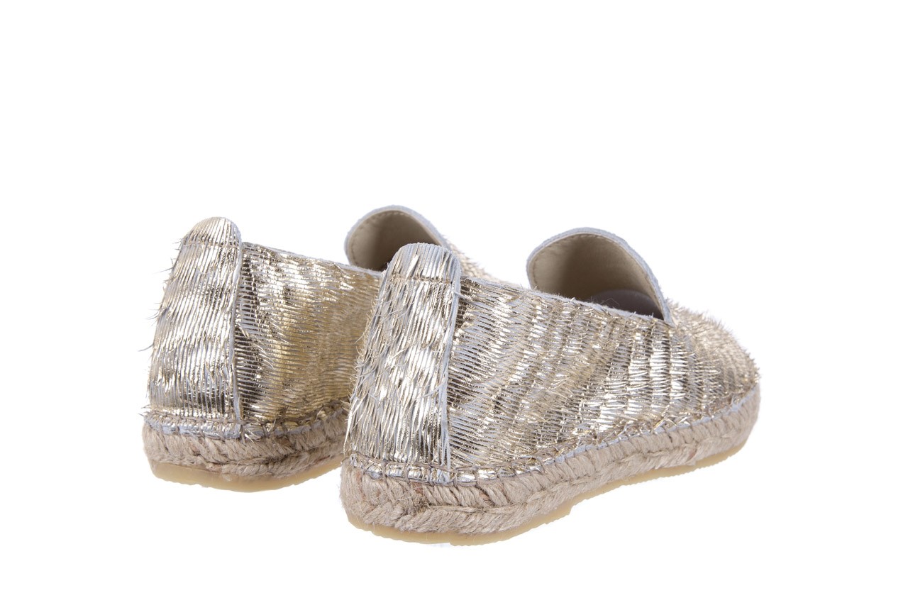 Espadryle bayla-115 107730 oro, złoty, materiał - bayla - nasze marki 10