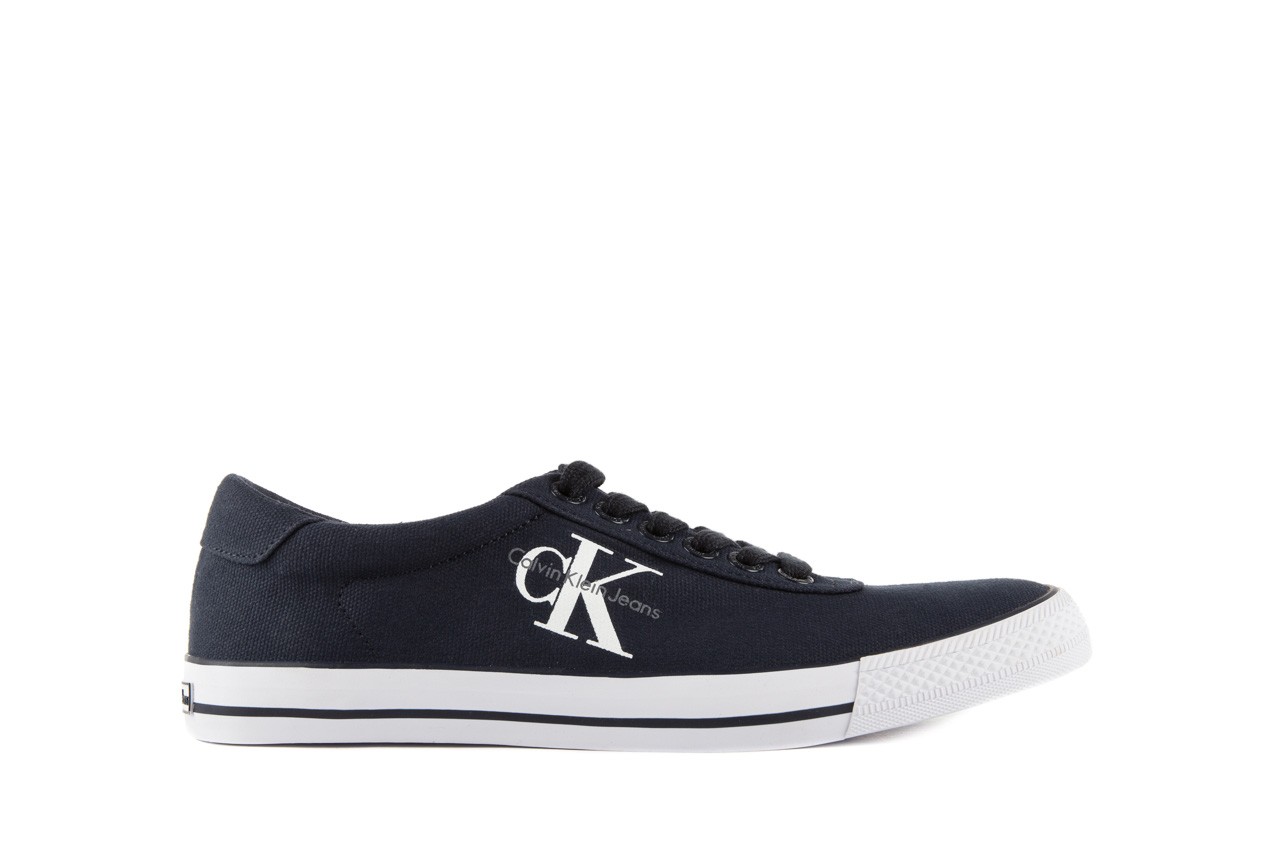 Trampki calvin klein jeans oscar canvas navy, granat, materiał - nasze marki 6