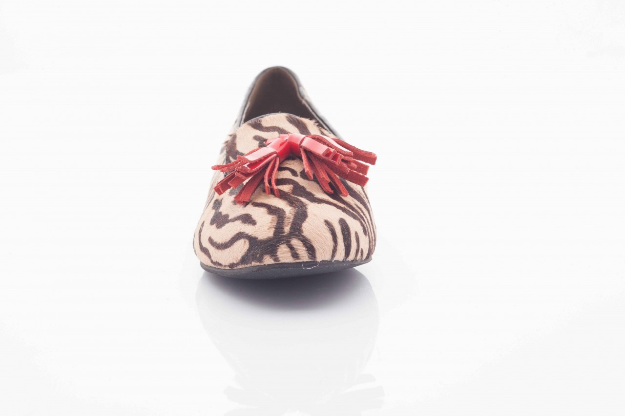 Lordsy bayla 1133-46 beige zebra red, beż/ brąz, futro naturalne - bayla - nasze marki 8