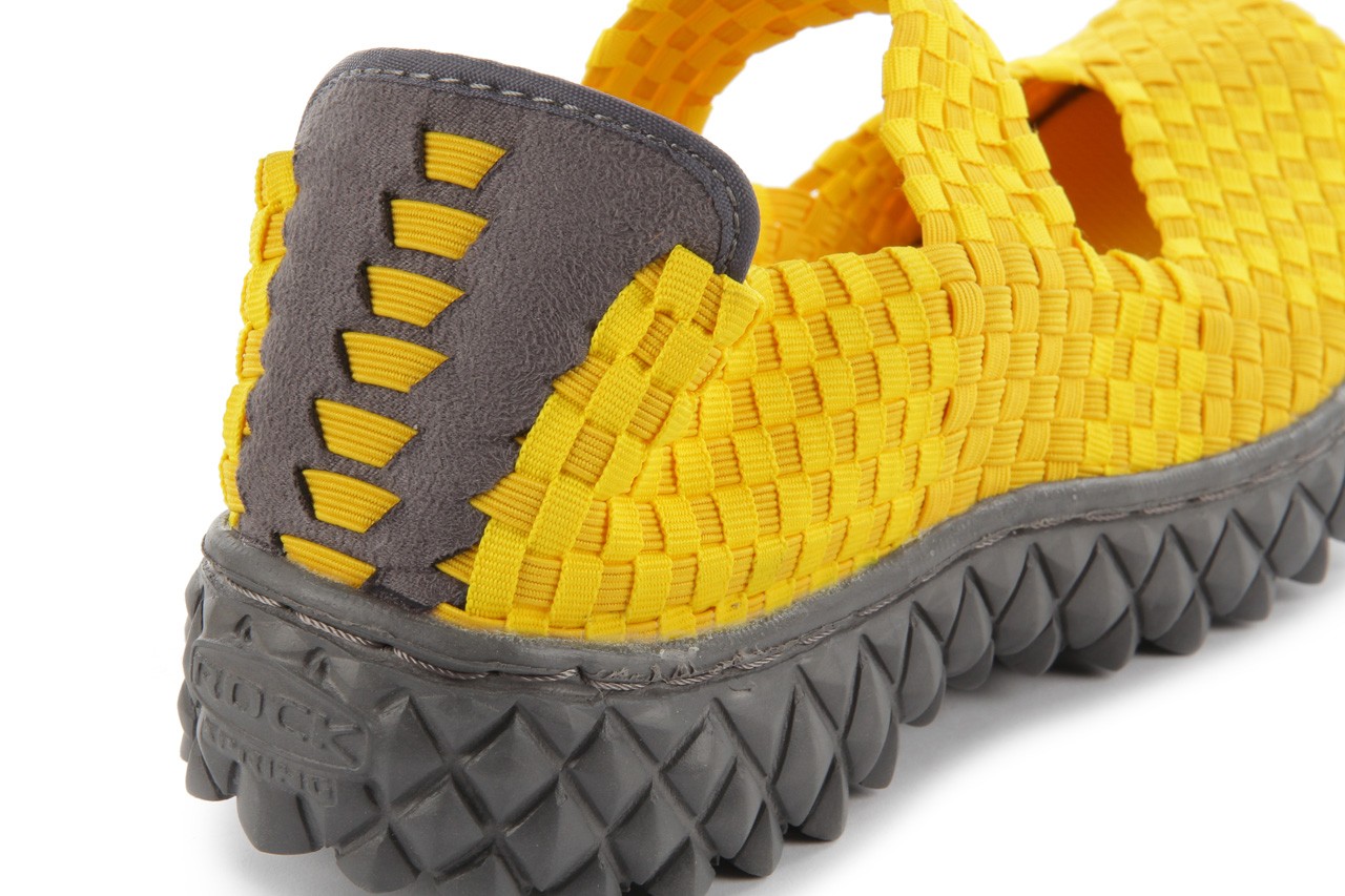 Sandały rock over yellow, żółty, materiał  - rock - nasze marki 14