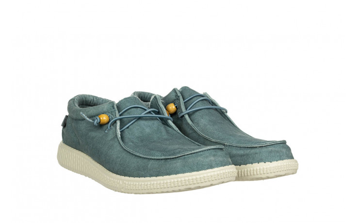 Półbuty walk in pitas wp150 wallabi washed aqua 003320, niebieski, materiał - walk in pitas - nasze marki 1