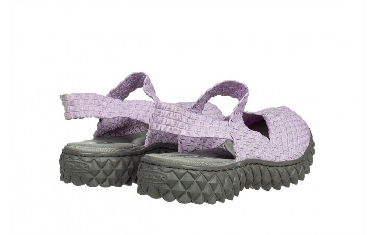 Sandały rock over sandal violet, fioletowy, materiał - sandały - buty damskie - kobieta 3