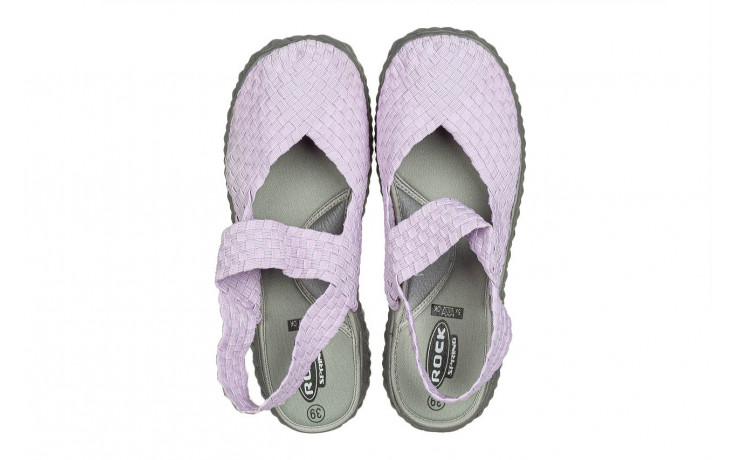 Sandały rock over sandal violet, fioletowy, materiał - sandały - buty damskie - kobieta 4