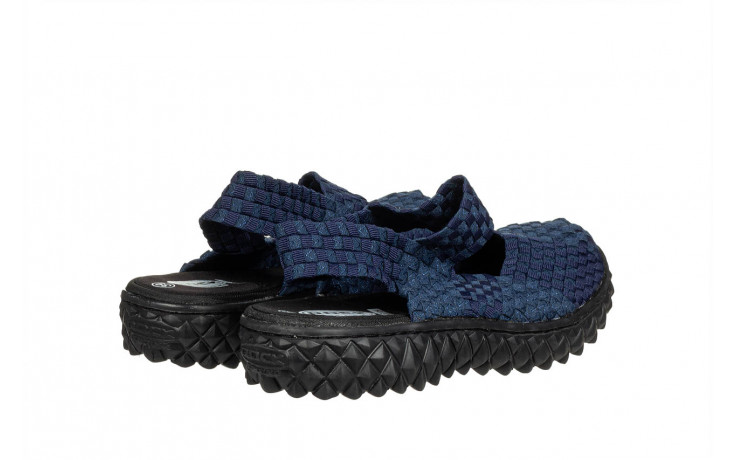 Sandały rock over sandal deep blue 032040, granatowy, materiał - sandały - buty damskie - kobieta 3