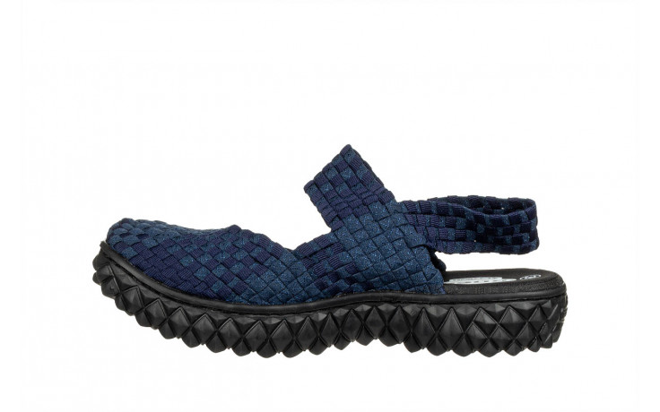 Sandały rock over sandal deep blue 032040, granatowy, materiał - sandały - buty damskie - kobieta 2