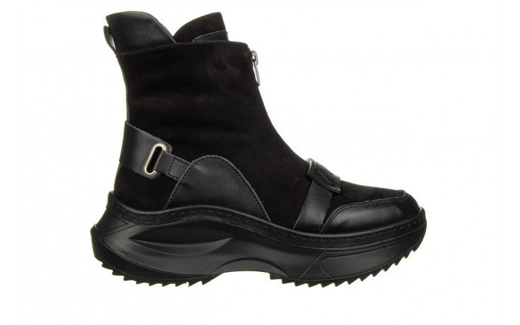 Botki bayla-161 194 688 01 60 black nubuck 161647, czarny, skóra naturalna - sale 2