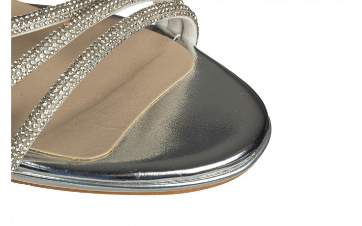 Sandały bayla-187 587-1705 silver 187237, srebrny, skóra ekologiczna  - sandały - buty damskie - kobieta 6