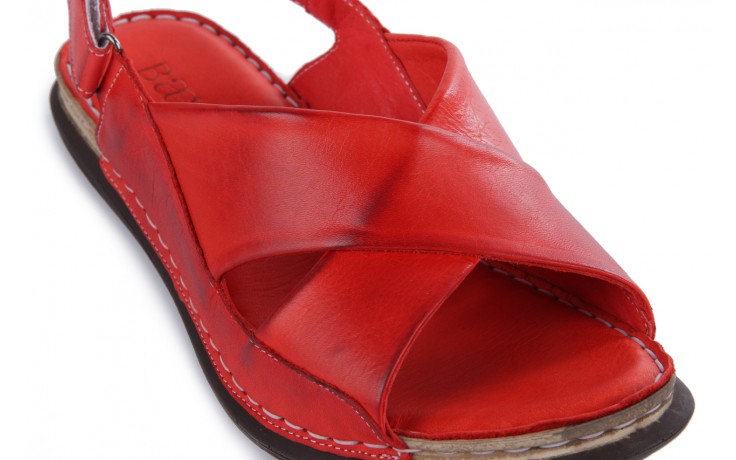 Sandały bayla-112 473-462-329 kirmizi - red , czerwony, skóra naturalna - bayla - nasze marki 5