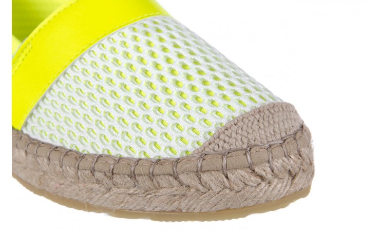 Espadryle bayla-115 104130 amarillo, żółty/ biały, materiał  - bayla - nasze marki 6