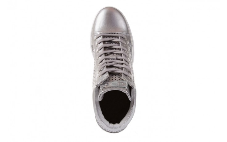 Sneakersy guess flfur2 lea12 silve, srebro, skóra naturalna  - guess - nasze marki 4