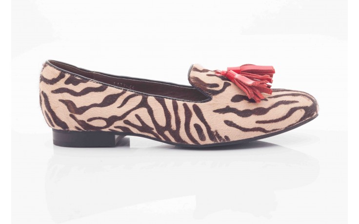 Lordsy bayla 1133-46 beige zebra red, beż/ brąz, futro naturalne - bayla - nasze marki 2