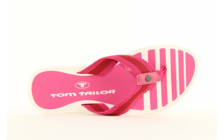 Klapki tom tailor 5491701 pink, róż, guma 3